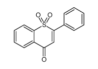 1,1-dioxo-2-phenylthiochromen-4-one Structure