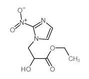 ethyl 2-hydroxy-3-(2-nitroimidazol-1-yl)propanoate Structure