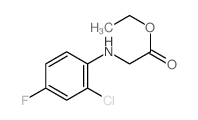 Glycine,N-(2-chloro-4-fluorophenyl)-, ethyl ester structure