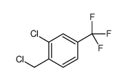 2-Chloro-1-(chloromethyl)-4-(trifluoromethyl)benzene Structure
