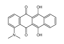 1-(dimethylamino)-6,11-dihydroxytetracene-5,12-dione结构式