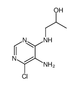 1-(5-amino-6-chloro-pyrimidin-4-ylamino)-propan-2-ol结构式