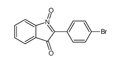 3H-Indol-3-one, 2-(p-bromophenyl)-, 1-oxide结构式