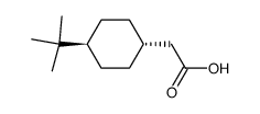 trans-4-tert-butylcyclohexylacetic acid结构式