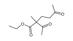 2-acetyl-2-methyl-5-oxohexanoic acid ethyl ester Structure