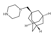 1-(1-ADAMANTYLMETHYL)PIPERAZINE structure