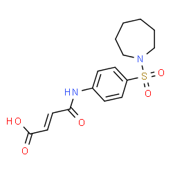 (E)-4-[4-(1-azepanylsulfonyl)anilino]-4-oxo-2-butenoic acid结构式