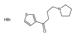 4-pyrrolidin-1-yl-1-thiophen-3-ylbutan-1-one,hydrobromide结构式