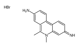 5,6-dimethylphenanthridin-5-ium-3,8-diamine,bromide结构式