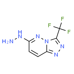 6-hydrazinyl-3-(trifluoromethyl)-[1,2,4]triazolo[4,3-b]pyridazine Structure