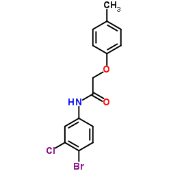 N-(4-Bromo-3-chlorophenyl)-2-(4-methylphenoxy)acetamide结构式