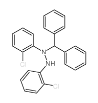 Hydrazine,1,2-bis(2-chlorophenyl)-1-(diphenylmethyl)- Structure
