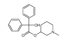 (1-methylpiperidin-3-yl) 2-hydroxy-2,2-diphenylacetate结构式