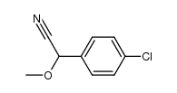 (4-chlorophenyl)(methoxy)acetonitrile Structure