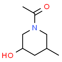 3-Piperidinol, 1-acetyl-5-methyl-, (- (8CI)结构式