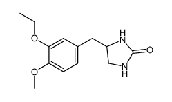 4-(3-ethoxy-4-methoxy-benzyl)-imidazolidin-2-one结构式