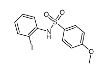 N-(2-iodophenyl)-4-methoxyphenylsulfonamide structure