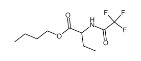 2-[(Trifluoroacetyl)amino]butanoic acid butyl ester structure