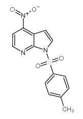 1-[(4-甲基苯基)磺酰基]-4-硝基-1H-吡咯并[2,3-B]吡啶结构式