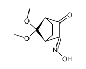 Bicyclo[2.2.1]heptane-2,3-dione, 7,7-dimethoxy-, monooxime, (1S,4R)- (9CI) Structure