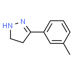 1H-Pyrazole,4,5-dihydro-3-(3-methylphenyl)- Structure