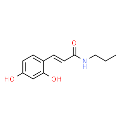 2-Propenamide, 3-(2,4-dihydroxyphenyl)-N-propyl- (9CI)结构式