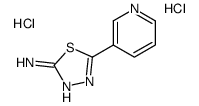 5-pyridin-3-yl-1,3,4-thiadiazol-2-amine,dihydrochloride Structure