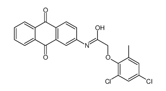 2-(2,4-dichloro-6-methylphenoxy)-N-(9,10-dioxoanthracen-2-yl)acetamide Structure