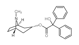 托品醇二苯羟乙酸酯结构式