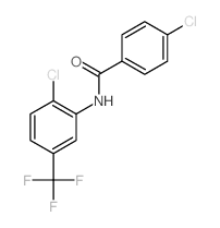 Benzamide,4-chloro-N-[2-chloro-5-(trifluoromethyl)phenyl]-结构式