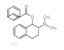 2-Propenoic acid, 3-phenyl-, 2-(dimethylamino)-1,2,3, 4-tetrahydro-1-naphthalenyl ester, hydrochloride, cis-结构式
