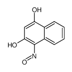 4-nitroso-naphthalene-1,3-diol结构式