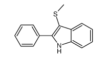 3-methylsulfanyl-2-phenyl-1H-indole Structure