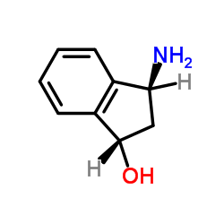 (1S,3S)-3-Amino-1-indanol Structure