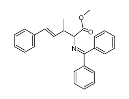 methyl (E)-2-(N-benzhydrylideneamino)-5-phenyl-3-methylpent-4-enoate Structure