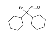 bromo-dicyclohexyl-acetaldehyde Structure