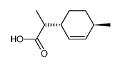 (S)-2-((1R,4R)-4-methylcyclohex-2-en-1-yl)propanoic acid Structure