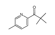 1-[2-(5-methylpyridyl)]-2,2-dimethylpropanone结构式