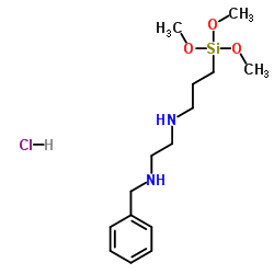 N-苯甲基-N-[3-(三甲氧硅基)丙基]-1,2-乙二胺结构式