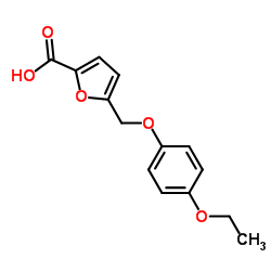 5-[(4-Ethoxyphenoxy)methyl]-2-furoic acid结构式
