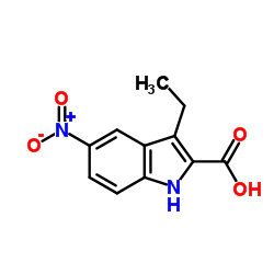 3-Ethyl-5-nitro-1H-indole-2-carboxylic acid Structure