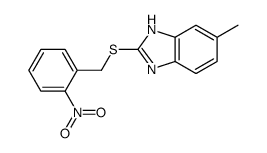 6-methyl-2-[(2-nitrophenyl)methylsulfanyl]-1H-benzimidazole Structure