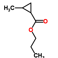 Propyl 2-methylcyclopropanecarboxylate Structure