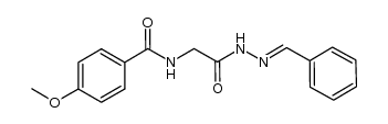 N-(2-(2-benzylidenehydrazinyl)-2-oxoethyl)-4-methoxybenzamide Structure