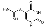 S-(2,4-dioxo-1,2,3,4-tetrahydro-pyrimidin-5-yl)-isothiourea Structure