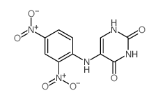 5-[(2,4-dinitrophenyl)amino]-1H-pyrimidine-2,4-dione结构式