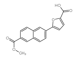 5-(6-methoxycarbonylnaphthalen-2-yl)furan-2-carboxylic acid Structure