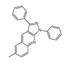 6-methyl-1,3-diphenylpyrazolo[3,4-b]quinoline结构式