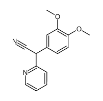 3,4-dimethoxyphenyl-(2-pyridyl)acetonitrile Structure
