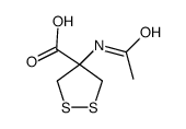 1,2-Dithiolane-4-carboxylicacid,4-(acetylamino)-(9CI) Structure